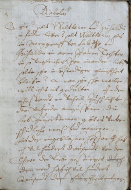 Seite aus Griseldis (1713) - Benediktinerstift Marienberg, Archiv